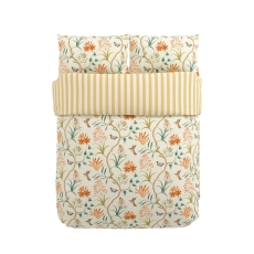 Sanderson Options Clementine Duvet Set Ochre/Conch