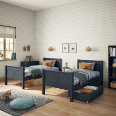 Arven Detachable Bunk Bed & Drawers Blue