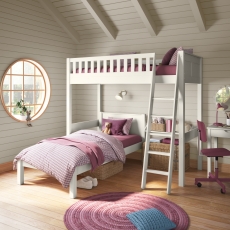Arven High Sleeper & Single Bed White