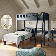 Arven High Sleeper & Single Bed Blue