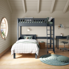 Arven High Sleeper & Single Bed Blue
