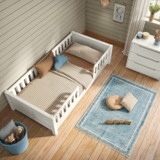Arven Junior Floor Bed White