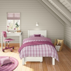 Arven Single Bed & Pair Of Drawers White