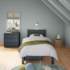 Arven Single Bed & Pair Of Drawers Blue