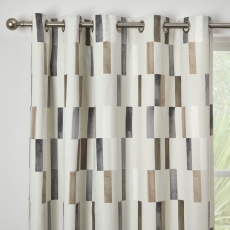 Fusion Oakland Eyelet Headed Curtains Lined Natural