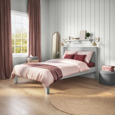 Stompa Classic Low End Double Bed Grey