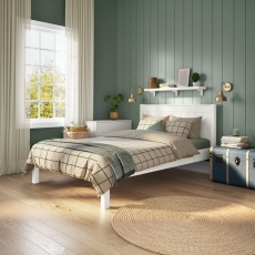Stompa Classic Low End Double Bed White