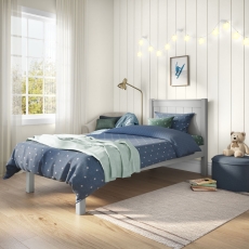 Stompa Classic Low End Single Bed Grey