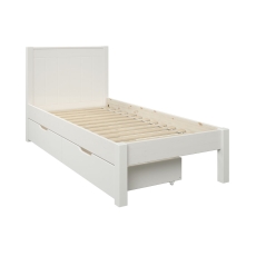 Stompa Classic Low End Single Bed & Pair Of Drawers White