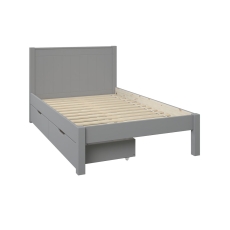 Stompa Classic Low End Small Double Bed & Pair Of Drawers Grey