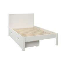 Stompa Classic Low End Small Double Bed & Pair Of Drawers White