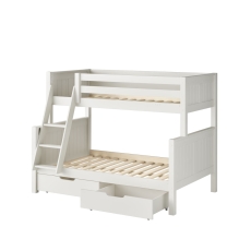 Stompa Classic Originals Trio Bunk Bed & Pair Of Drawers White