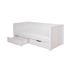 Stompa Classic Day Bed & Pair Of Drawers White