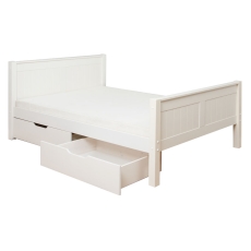 Stompa Classic Small Double Bed & Pair Of Drawers White