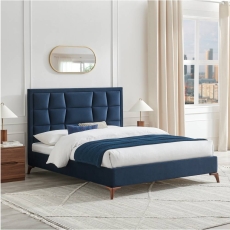 Carmella Bed Frame Navy Blue