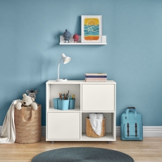 Stompa Cube Unit With 2 Doors White
