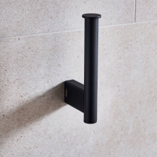 Miller Miami Toilet/Spare Roll Holder Matt Black