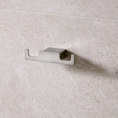 Miller Miami Double Hook Brushed Nickel
