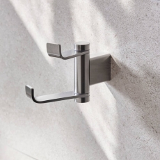 Miller Miami Swivel Robe Hook Brushed Nickel