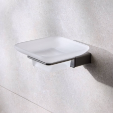 Miller Miami Soap Dish And Holder Gun Metal