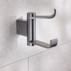 Miller Miami Swivel Robe Hook Gun Metal