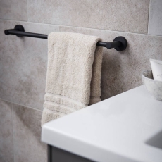 Miller Bond Towel Rail 495mm Matt Black