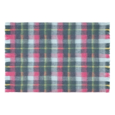 Highland Check 130x170cm Throw Teal Pink