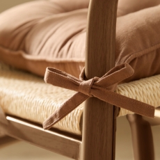 Slub Cotton Seat Pad Toffee
