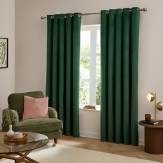 Ultimate Velvet Readymade Curtains Emerald