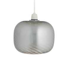 Jasper Non-Electric Pendant Smoke Glass Swirl