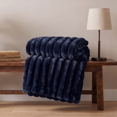Deyongs Alnwick Throw 140x180cm Navy