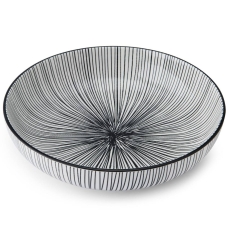 Mikasa Coupe Bowl 21cm Black Stripe