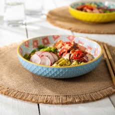 Mikasa Coupe Bowl 21cm Blue Mosaic