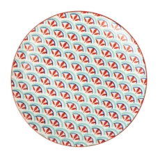 Mikasa Green Blue Geometric Small Plate 18cm