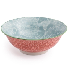 Mikasa Grey Floral Ramen Bowl 21cm