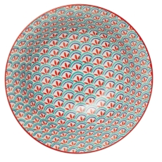 Mikasa Green Blue Geometric Ramen Bowl 21cm