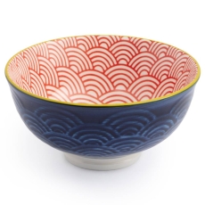 Mikasa Blue Red Arc Nibble Bowl 12cm