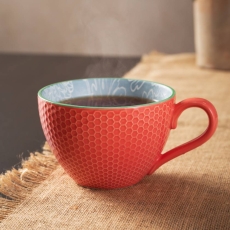 Mikasa Grey Floral Mug 330ml