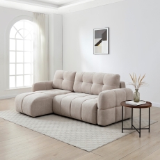 Mack Quilted Sofa Bed Taupe