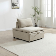 Ralph Single Seat Sofa Bed Taupe