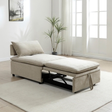 Ralph Single Seat Sofa Bed Taupe