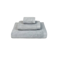 Torres Novas Luxus Terry Combed Cotton Towel Silver Grey