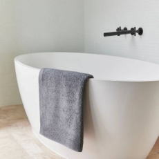 Torres Novas Luxus Terry Combed Cotton Towel Grey