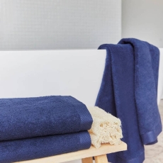 Torres Novas Luxus Terry Combed Cotton Towel Cobalt Blue