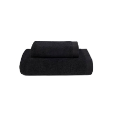 Torres Novas Luxus Terry Combed Cotton Towel Caviar Black