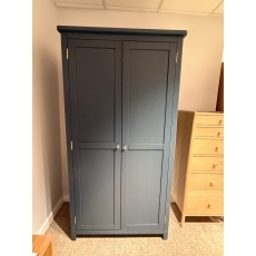 Hamilton Painted Blue Full Hanging Wardrobe (Bury St Edmunds)