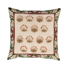 Morris Co/V&A Daisy Tile Cushion 45X45cm Olive And Ivory