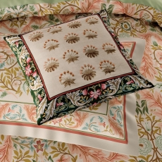 Morris Co/V&A Daisy Tile Cushion 45X45cm Olive And Ivory