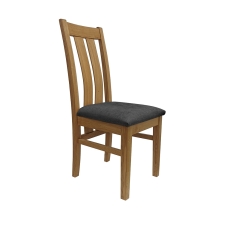 Elio Slat Back Chair Dark Dark Grey
