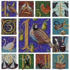The Twelve Days of Christmas Cards Pack of 5